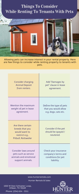 Things To Consider While Renting To Tenants With Pets