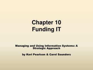 Chapter 10 Funding IT