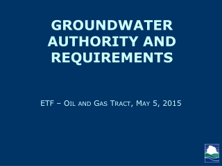ETF – Oil and Gas Tract, May 5, 2015