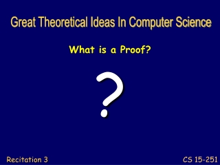 What is a Proof?