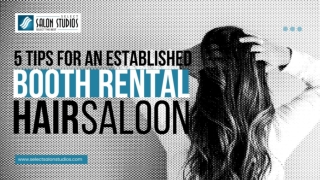 Tips For an Established Booth Rental Hair Salon