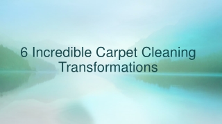 6 Incredible Carpet Cleaning Transformations