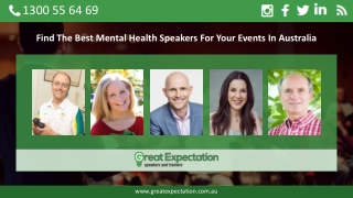 Find The Best Mental Health Speakers For Your Events In Australia