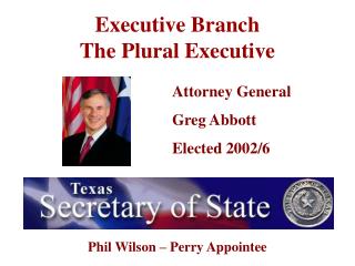 PPT - Texas: The Plural Executive Branch PowerPoint Presentation - ID