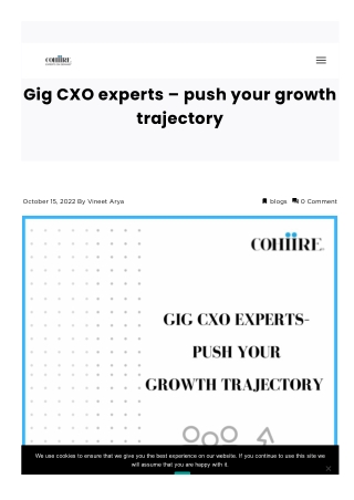 Over and Above Mainstream Commercial Success – The Perspective of Gig CXO