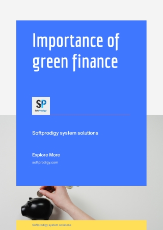 Importance of “green” in green finance