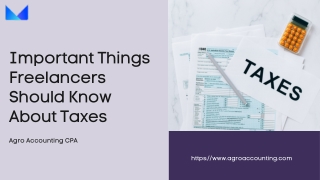 Important Things Freelancers Should Know About Taxes