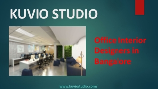 Office Interior Designers in Bangalore- Kuvio Studio