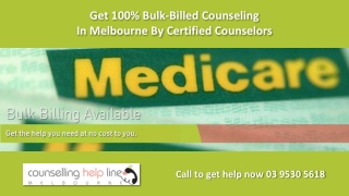 Get 100% Bulk-Billed Counseling In Melbourne By Certified Counselors