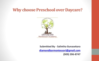 Why choose Preschool over Daycare