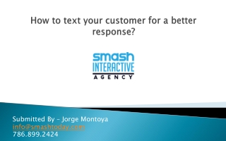 How to text your customer for a better response