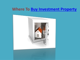 Where To Buy Investment Property