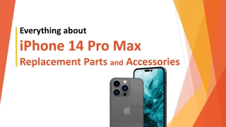 Everything about iPhone 14 Pro Max Replacement Parts and Accessories-mobilesentrix