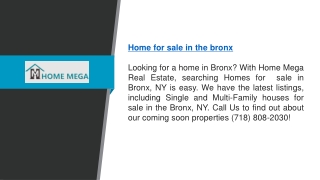 Home For Sale In The Bronx  Home Mega