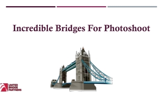 Incredible Bridges For Photoshoot
