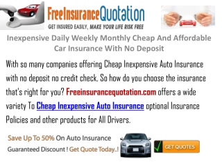 Inexpensive Daily Weekly Monthly Cheap And Affordable Car