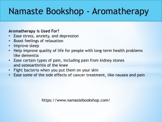 Namaste bookshop -Aromatherapy