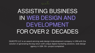 Web Design and Development Agency in San Antonio- Quacito LLC
