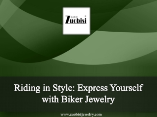 Riding in Style Express Yourself with Biker Jewelry
