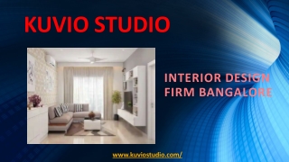 Interior Design Firm Bangalore- Kuvio Studio