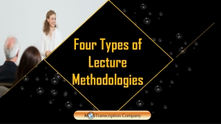 Four Types of Lecture Methodologies
