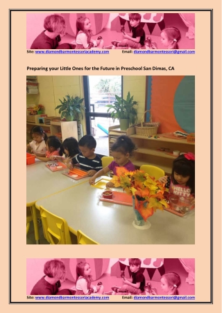 Preparing your Little Ones for the Future in Preschool San Dimas