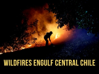 Wildfires engulf central Chile