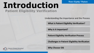 Patient Eligibility Verification