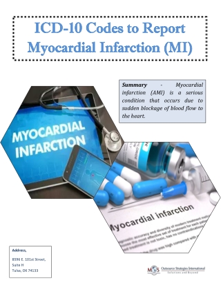 ICD-10 Codes to Report Myocardial Infarction (MI)