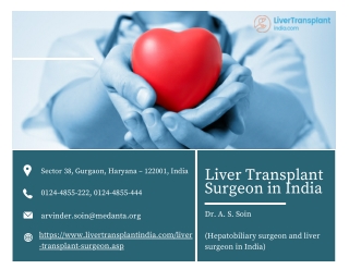 Liver Transplant Surgeon in India