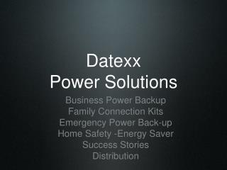 Datexx Power Solutions