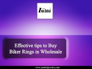 Effective tips to buy biker rings in wholesale