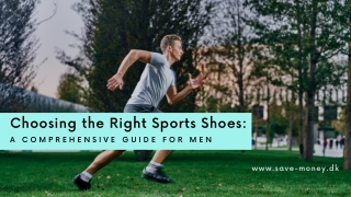 Choosing the Right Sports Shoes A Comprehensive Guide forr menMen