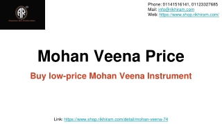 Mohan Veena Price