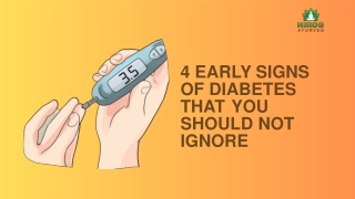4 early signs of diabetes that you should not ignore