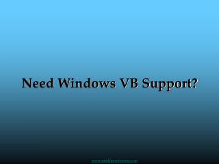 Windows VB Development