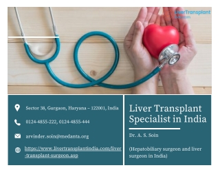 Exclusive Liver Transplant Specialist in India
