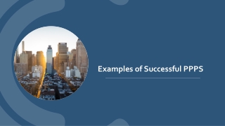 Examples of Successful PPPS