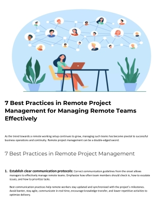 7 Best Practices in Remote Project Management for Managing Remote Teams Effectively