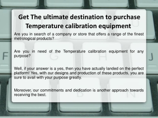 Precision Thermometers, Temperature Calibration Equipment, P