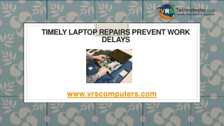 Timely Laptop Repairs Prevent Work Delays