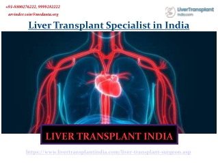 Best Liver Transplant Specialist in India
