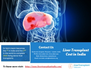 Affordable Liver Transplant Cost in India