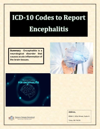ICD-10 Codes to Report Encephalitis
