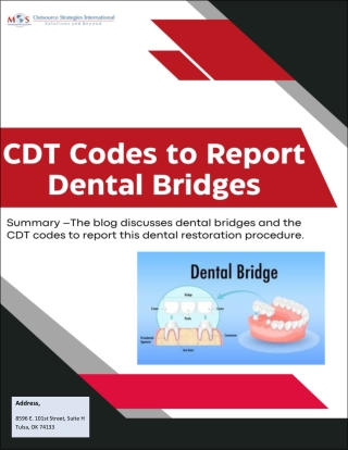 CDT Codes to Report Dental Bridges