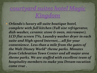 courtyard suites hotel Magic Kingdom