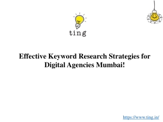Effective Keyword Research Strategies for Digital Agencies Mumbai!