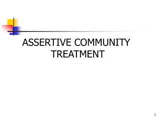 PPT - the team leader in assertive community treatment PowerPoint