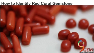 How to Identify Red Coral Gemstone