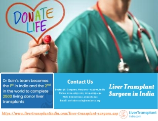 Top Liver Transplant Surgeon in India